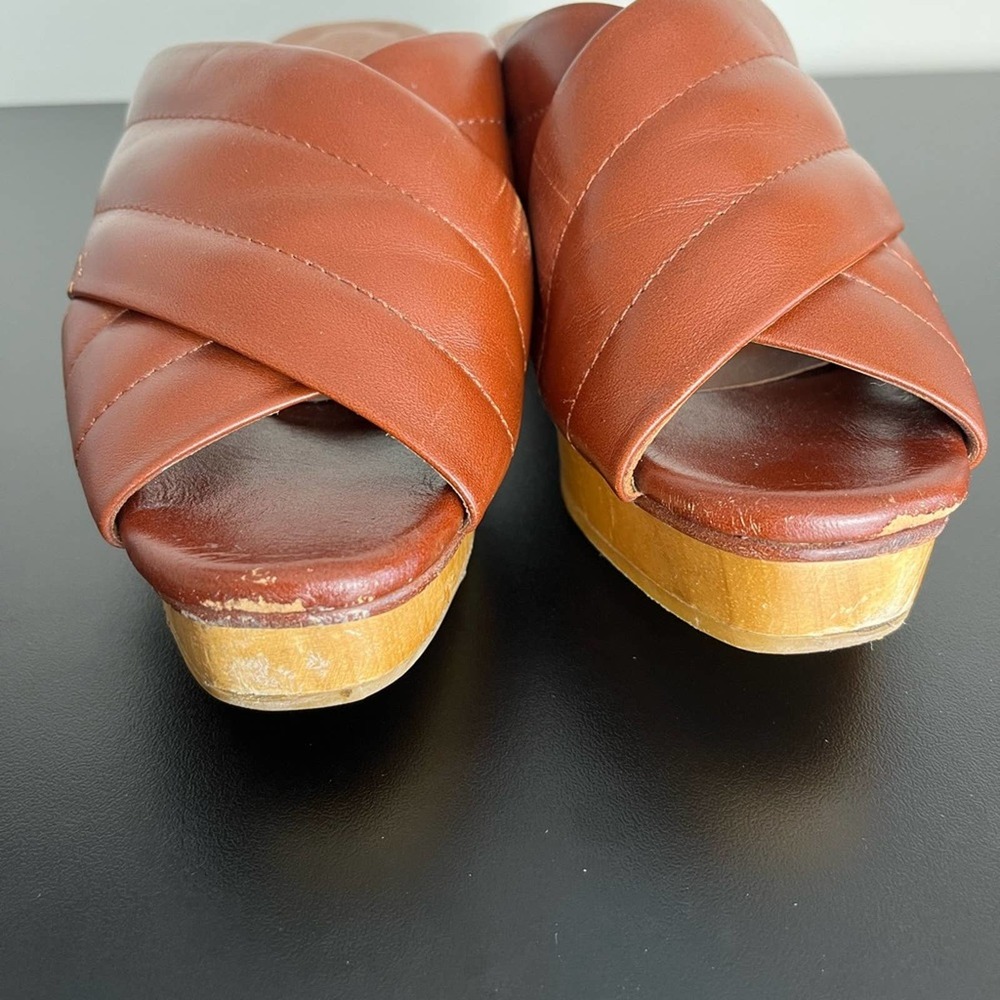 Beklina Matisse Criss-Cross Platform Slides (size 6.5) - Picture 6 of 9